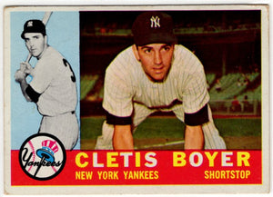 Cletis Boyer Topps 1960 #109 New York Yankees
