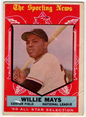 Willie Mays 1959 Topps All Star Selection #563