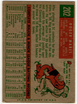 Roger Maris 1959 Topps #202 Kansas City