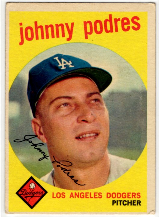 Johnny Podres 1959 Topps Card #495