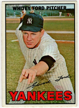 Whitey Ford Topps Card 1967 #5 New York Yankees