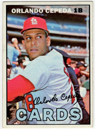 Orlando Cepeda Topps card 1967 #20 St. Louis Cardinals