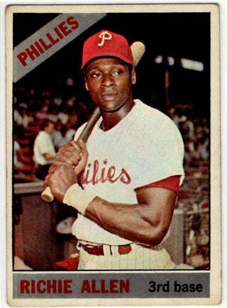Richie Allen Topps Card 1966 #80 Philadelphia Phillies