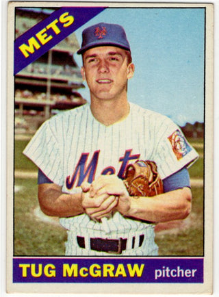 Tug McGraw Topps Card 1966 #124 New York Mets