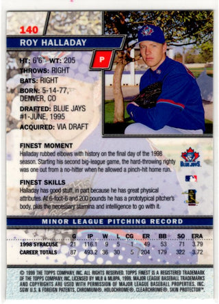 Roy Halladay Topps Finest 1999 #140