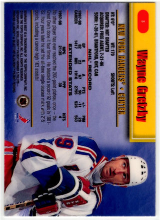 Wayne Gretzky 1999-00 Bowmans Best Hockey NYC Rangers #3