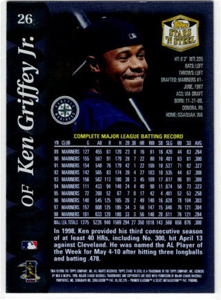 Ken Griffey Jr. 1999 Topps Stars N Steel #26 Mariners
