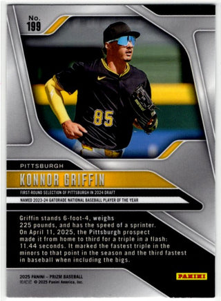 Konnor Griffin 2025 Panini Prizm Card #199