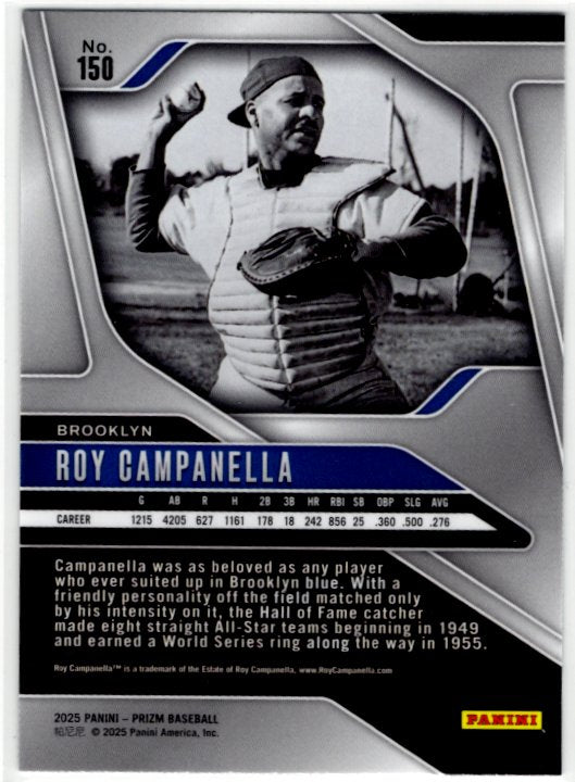 Roy Campanella 2025 Panini Prizm card #150