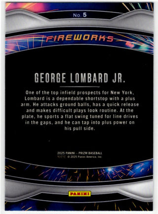 George Lombard Jr. 2025 Panini Prizm #5