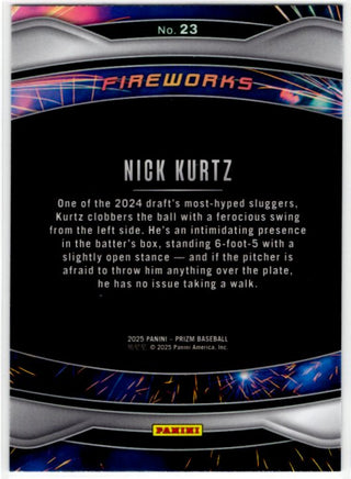 Nick Kurtz 2025 Panini Prizm Card #23