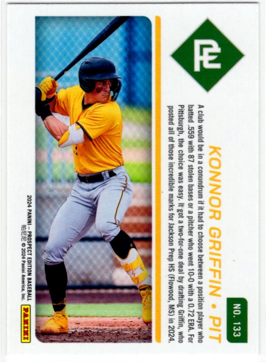 Konnor Griffin 2024 Panini Card #133