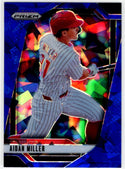 Aiden Miller 2025 Panini Blue Cracked Ice Prizm Card #141