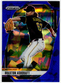 Braxton Ashcraft 2025 Panini Blue Cracked Ice Prizm Card #281