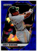 Ricky Henderson 2025 Panini Blue Cracked Ice Prizm Card #230