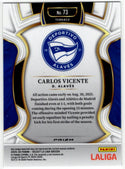 Carlos Vicente 2025-26 Panini Select La Liga Green Cracked Ice Card #73