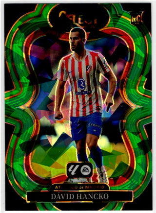 David Hancko 2025-26 Panini Prizm Green Cracked Ice Card #126