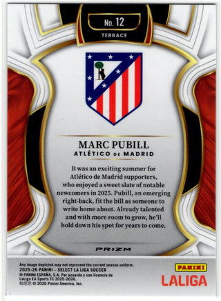 Marc Pubill 2025-26 Panini Prizm Green Cracked Ice Card RC #12