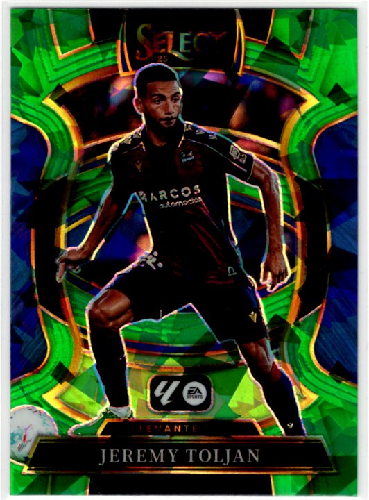 Jeremy Toljan 2025-26 Panini Select La Liga Green Cracked Ice Card #92