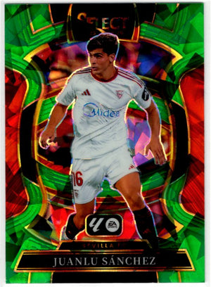 Juanlu Sanchez 2025-26 Panini Select La Liga Green Cracked Ice Card #82