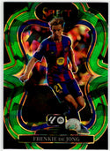 Frenkie De Jong 2025-26 Panini Select La Liga Green Cracked Ice Card #110