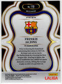Frenkie De Jong 2025-26 Panini Select La Liga Green Cracked Ice Card #110