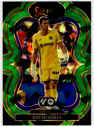 David Soria 2025-26 Panini Select La Liga Green Cracked Ice Card #174