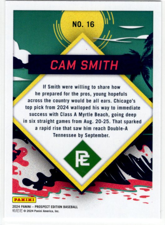 Cam Smith 2024 Panini Prospect Edition Card #16