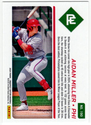 Aiden Miller 2024 Panini Card Prospect Edition #190