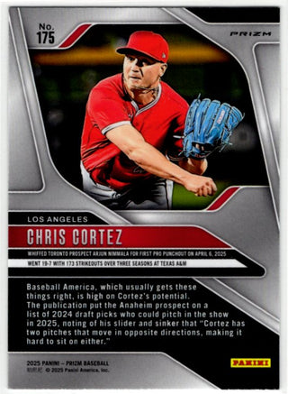 Chirs Cortez 2025 Panini Green Prizm Card #175