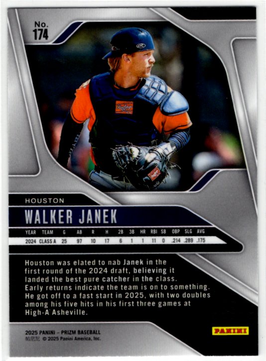 Walker Janek 2025 Panini Silver Prizm Card #174