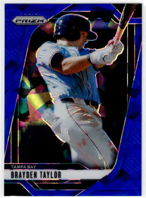 Brayden Taylor 2025 Panini Blue Cracked Ice Prizm Card #207