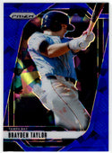 Brayden Taylor 2025 Panini Blue Cracked Ice Prizm Card #207
