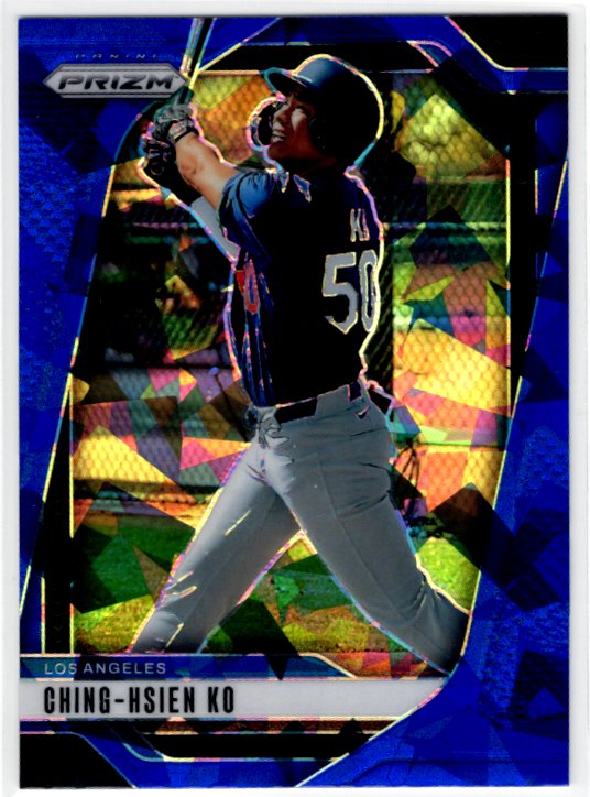 Ching-Hsien Ko 2025 Panini Blue Cracked Ice Prizm Card #149