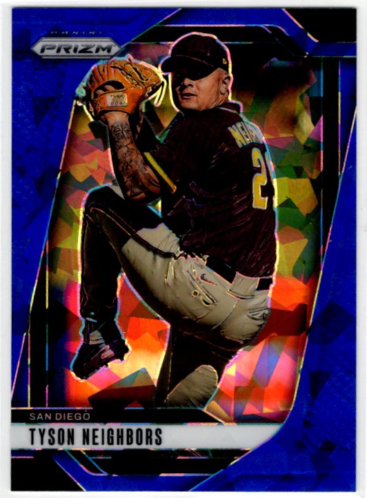 Tyson Neighbors 2025 Panini Blue Cracked Ice Prizm Card #246