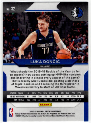 Luka Doncic 2020 Panini Prizm Card #32