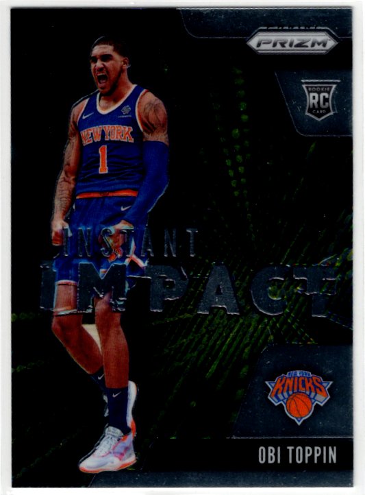 Obi Toppin 2020-21 Panini Prizm Instant Impact Silver Rookie RC #15