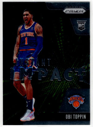 Obi Toppin 2020-21 Panini Prizm Instant Impact Silver Rookie RC #15