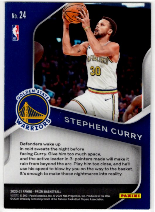Stephen Curry 2020-21 Panini Prizm Dominance #24