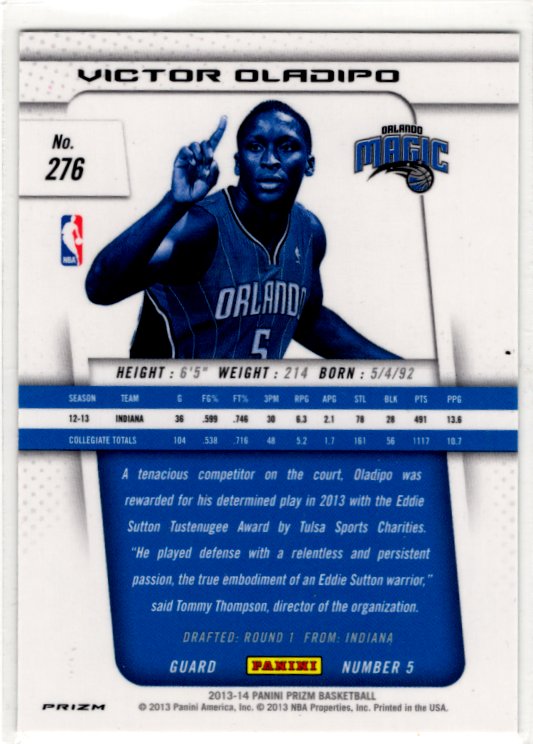 Victor Oladipo 2013-14 Panini Silver Prizm RC #276