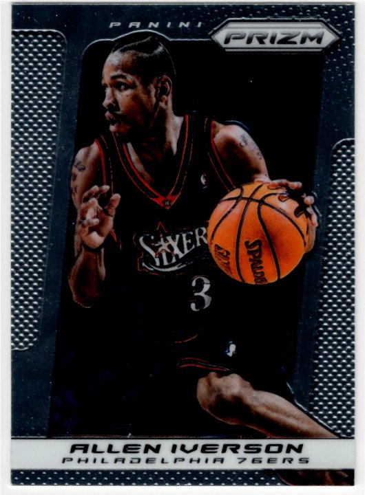 Allen Iverson 2013-14 Panini Silver Prizm Card #214