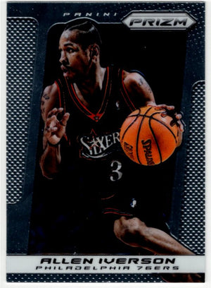 Allen Iverson 2013-14 Panini Silver Prizm Card #214
