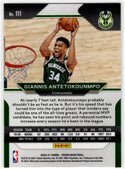 Giannis Antetokounmpo 2020-21 Panini Silver Prizm Card #111