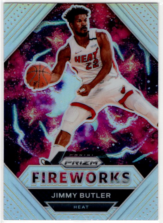 Jimmy Butler 2020-21 Panini Prizm Card Fireworks Disco #16
