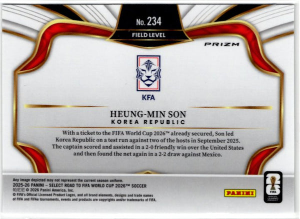 Heung-Min Son 2025-26 Panini Select Road to World Cup #234