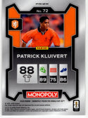 Patrick Kluivert 2026 Panini Prizm Monopoly Fifa Card #72