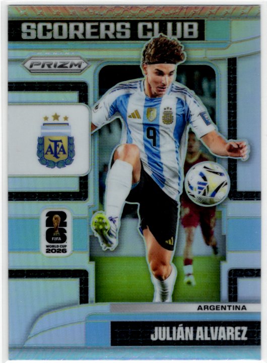 Julian Alvarez 2026 Panini Silver Prizm Fifa Scorers Club #25