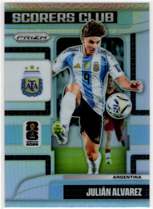 Julian Alvarez 2026 Panini Silver Prizm Fifa Scorers Club #25