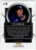 Hye-Seong Kim 2025 Panini Talisman Prizm RC Card #19