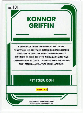 Konnor Griffin 2025-26 Panini Donruss Rated Prospect RC #101